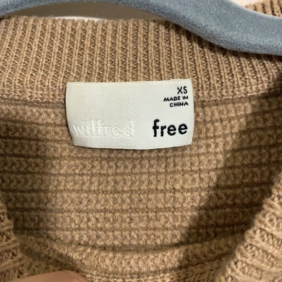 Aritzia Wilfred Lolan wool Sweater Tan Size XS - Picture 5 of 10